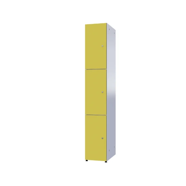 Modulært metalskab med HPL
