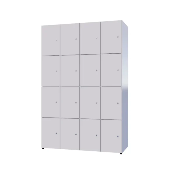 Modulært metalskab med HPL