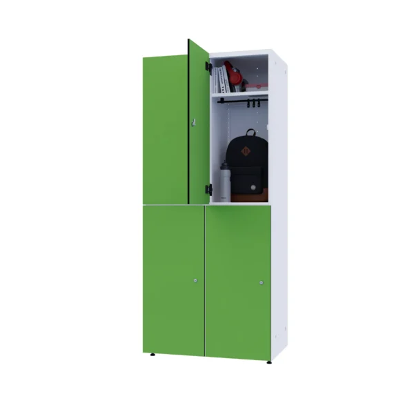 Modulært metalskab med HPL