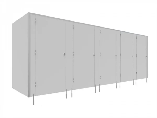 EXPRESS - 48 T - Toiletkabine med LPW -SOLARI 1 dør- TYPE II hjørne