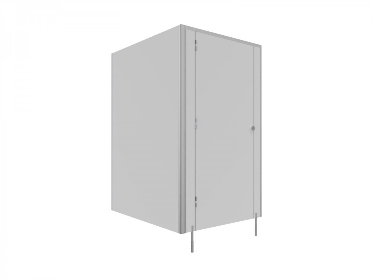 EXPRESS - 48 T - Toiletkabine med LPW -SOLARI 1 dør- TYPE II hjørne
