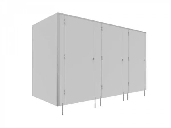 EXPRESS - 48 T - Toiletkabine med LPW -SOLARI 1 dør- TYPE II hjørne