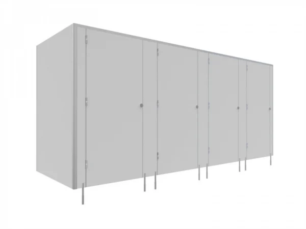 EXPRESS - 48 T - Toiletkabine med LPW -SOLARI 1 dør- TYPE II hjørne